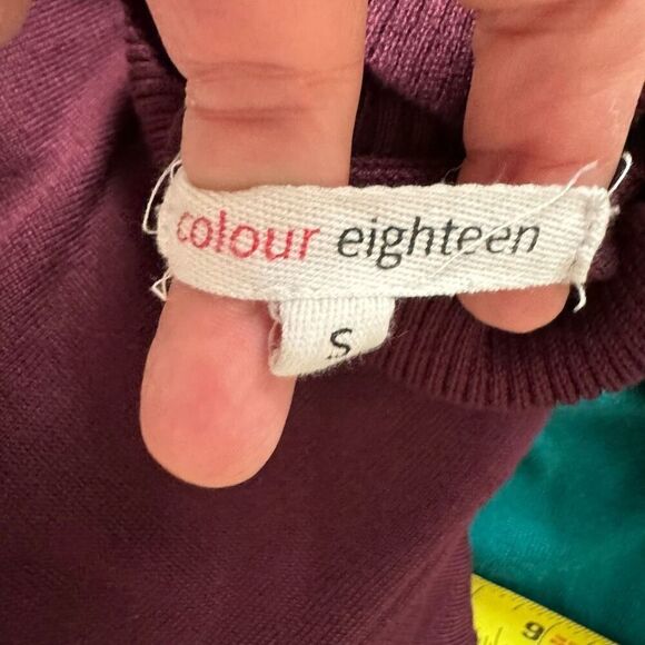 Colour Eighteen Viscose Blend Turtleneck Sweaters womens Size Small S Jewel Tone - Picture 7 of 12